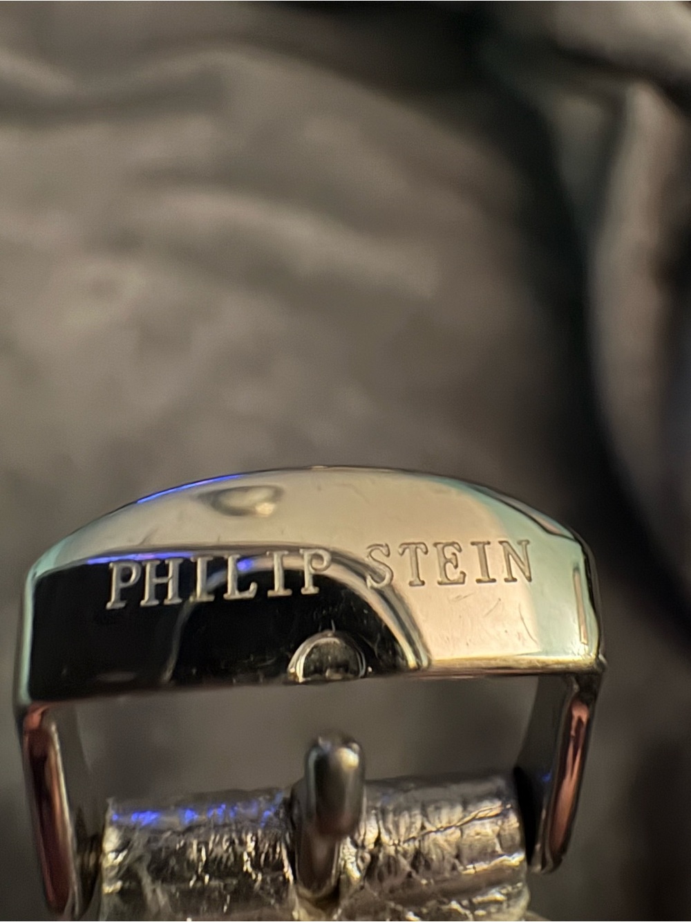 Philip Stein Signature Women's Watch Silver Lizard Strap Natural Frequency - Picture 7 of 7